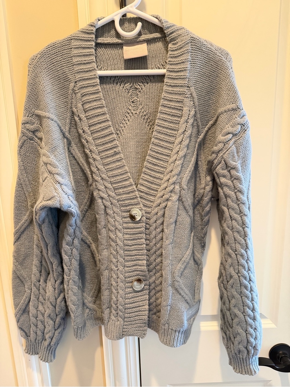 Taylor Swift TTPD Tortured Poets Gray Cardigan Women Size Medium Large Like New